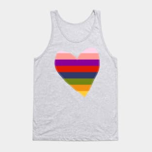 Rainbow Heart Tank Top